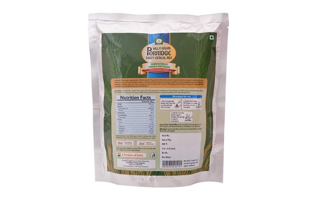 Ammae Multigrain Porridge Tasty Cereal Mix   Pack  425 grams